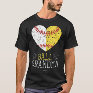 Cute Mom Funny Baseball Ball Grandma Softball Gift T-Shirt