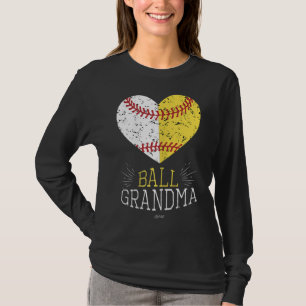 Cute Mom Funny Baseball Ball Grandma Softball Gift T-Shirt