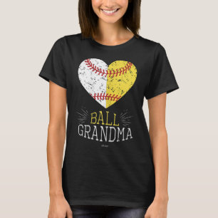 Cute Mom Funny Baseball Ball Grandma Softball Gift T-Shirt