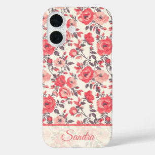 Cute Mom Gift Rose Flower Name iPhone 16 Case