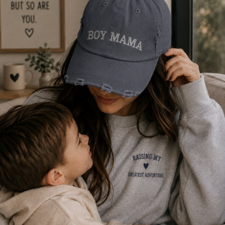 Cute Mom Hat for Proud Mothers of Boys