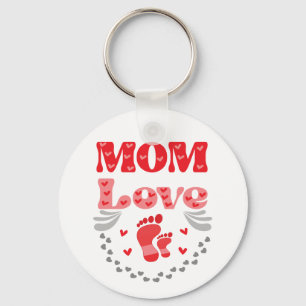 Cute Mom Love Keychain