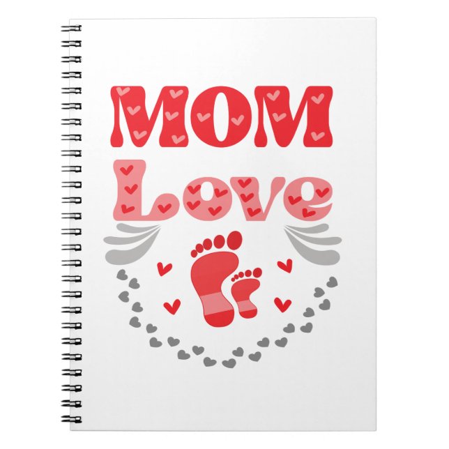 Cute Mom Love Notebook (Front)