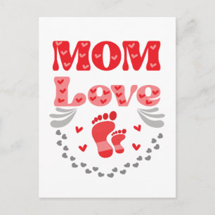 Cute Mom Love Postcard