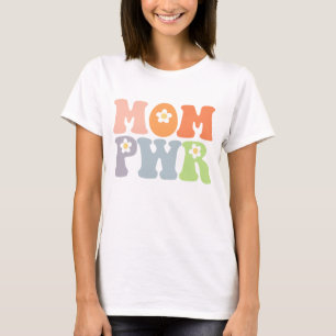 Cute Mom Power Vintage Hippie T-Shirt