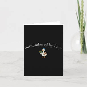 Cute Mom Silly Goose Funny Mothers Day Outnumbered Card