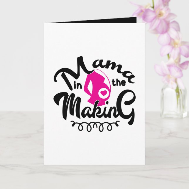 Cute Momma making add message announcement (Orchid)