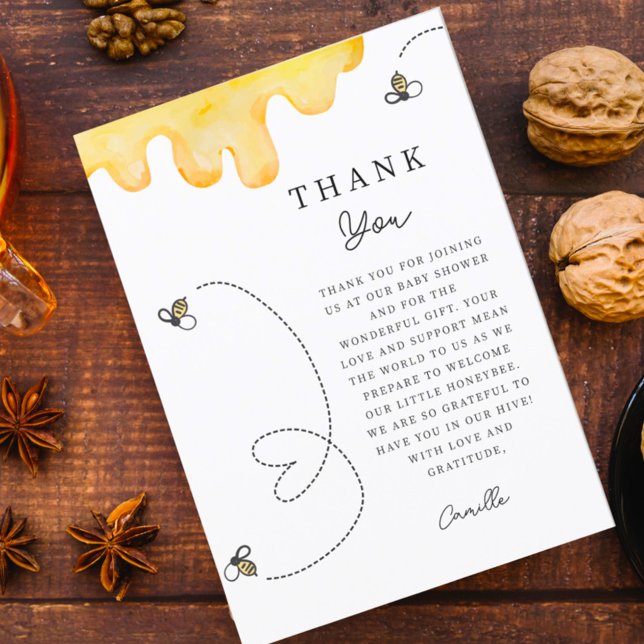 Cute Mommy-to-Bee Baby Shower Thank You  (Creator Uploaded)
