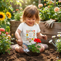 Cute Mommy's Garden Helper Floral