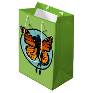 CUTE MONARCH BUTTERFLY MEDIUM GIFT BAG
