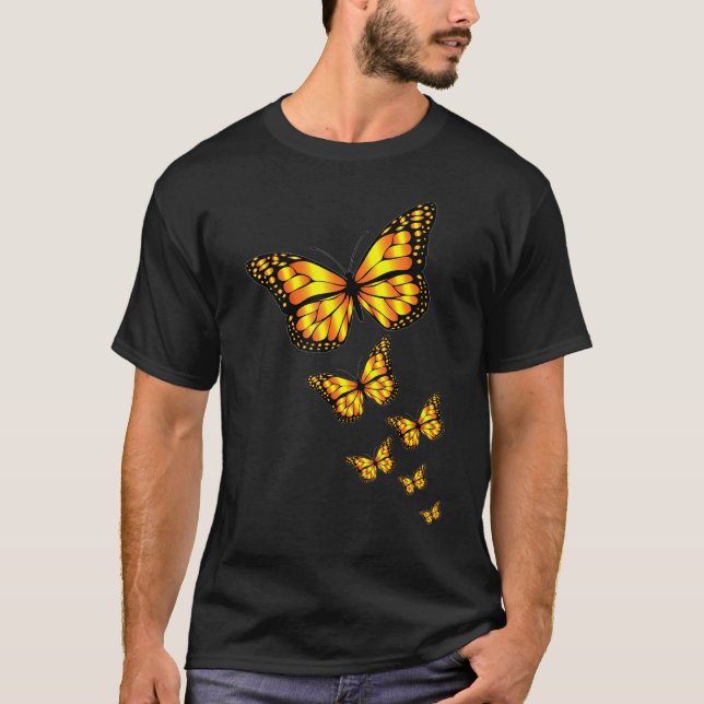 Cute Monarchs Butterflies Milkweed Monarch Butterf T-Shirt (Front)