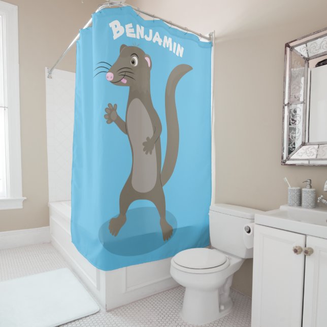 Cute mongoose cartoon illustration (In Situ)
