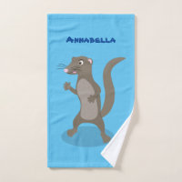 Cute mongoose cartoon illustration