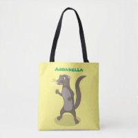 Cute mongoose cartoon illustration