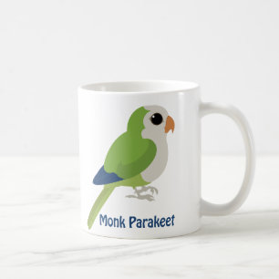 Cute Monk Parakeet Coffee Mug