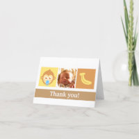 Cute Monkey and Banana Baby Shower
