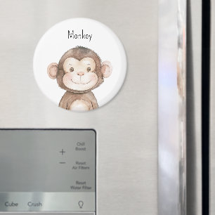Cute Monkey Animal Magnet