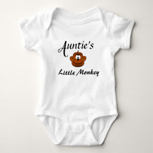 Cute Monkey Auntie Newborn Niece Nephew Baby Bodysuit