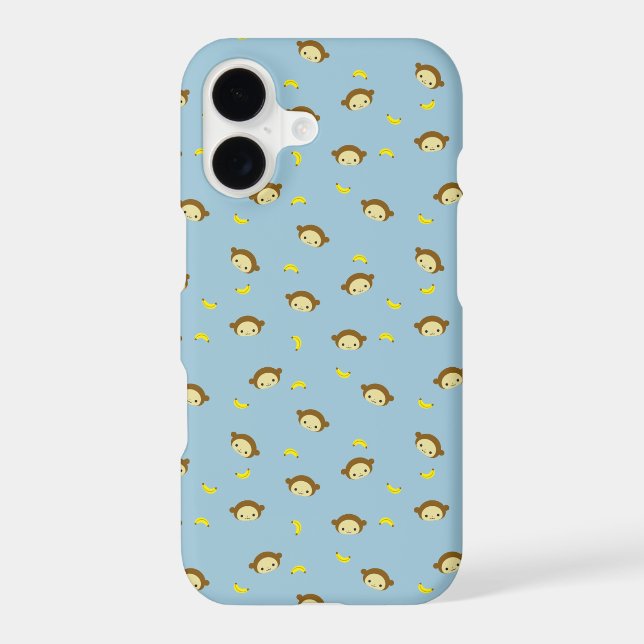 Cute Monkey Banana Pattern iPhone 7 plus Case (Back)