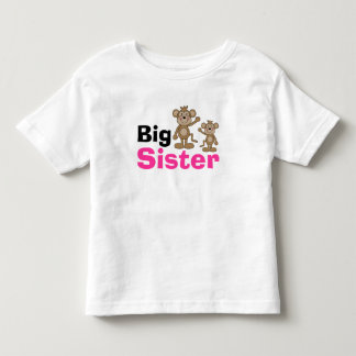 Cute Monkey Big Sister Toddler T-shirt