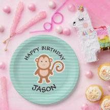Cute Monkey Birthday Party Animals