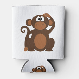 Cute Monkey Can Cooler