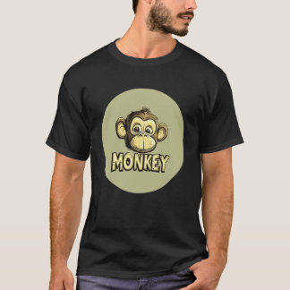 Cute Monkey Face Costume for Boys and Girls T-Shirt