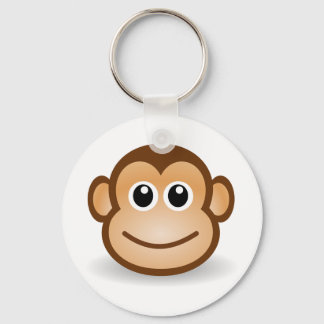 Cute Monkey Face Keychain