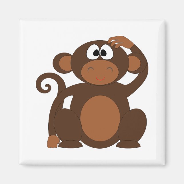 Cute Monkey Magnet (Front)