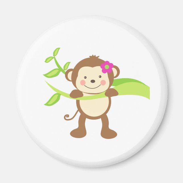 Cute Monkey.png Magnet (Front)
