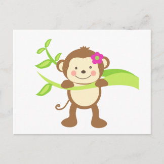 Cute Monkey.png Postcard