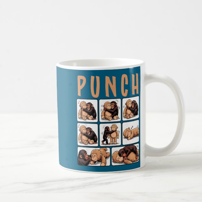 Cute monkey punch  coffee mug (Right)