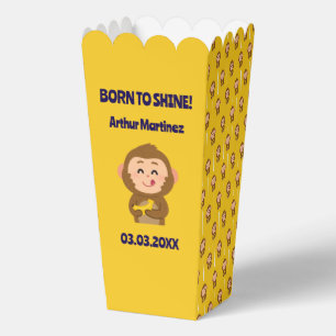 Cute Monkey Theme Boy Baby Shower  Favor Box