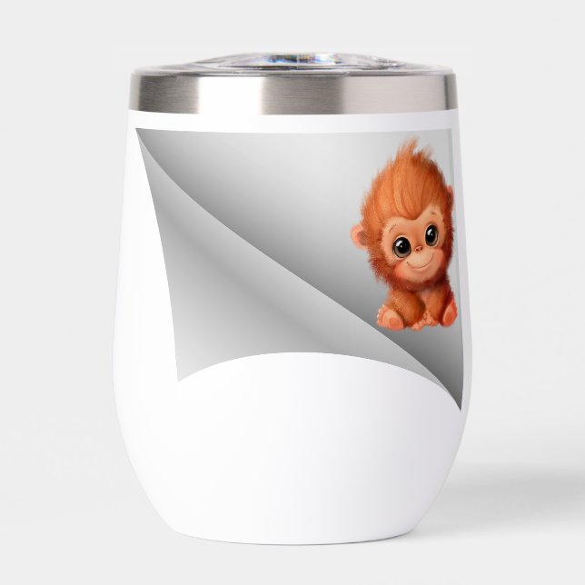 cute monkey under the patch (Front)