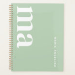 Cute Monogram Name Green School Planner<br><div class="desc">Get organized with the Cute Monogram Name Green School Planner! This stylish planner is a must-have for pretty school supplies and back to school supplies. Perfect for school must haves, it fits right in with your school supplies highschool list. With its cute school supplies design, it’s an aesthetic school supplies...</div>