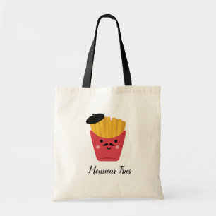 Cute Monsieur French Fries Tote Bag