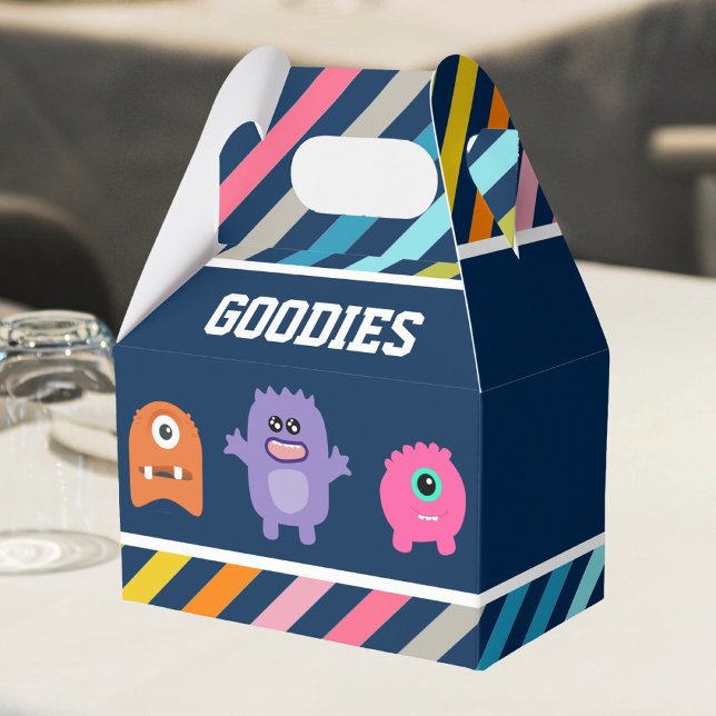Cute Monster Birthday Party Favor Box (Creator Uploaded)