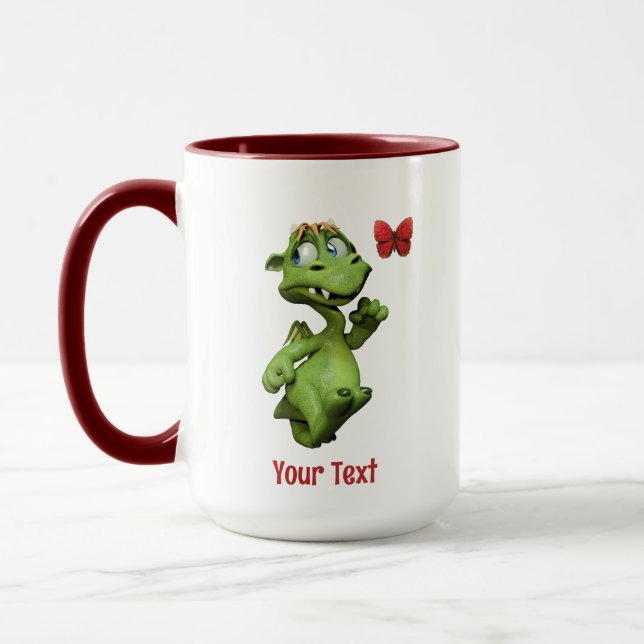 Cute Monster Butterfly Gift Mug (Left)