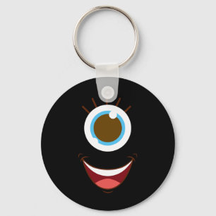 Cute Monster Face Halloween Holiday Keychain
