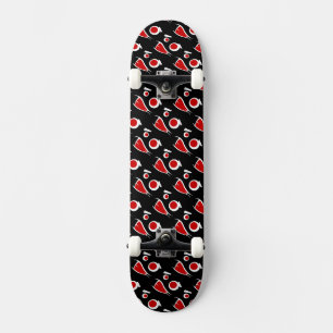 Cute monster face patterns license plate frame rou skateboard