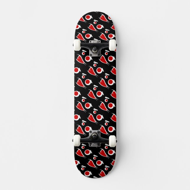 Cute monster face patterns license plate frame rou skateboard (Front)