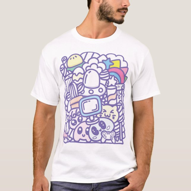 Cute monster group T-Shirt (Front)