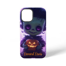 Cute Monster Holding Jack O Lantern Halloween