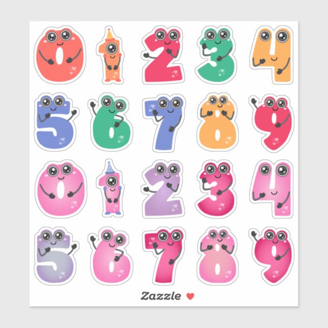 Cute Monster Numbers (Sheet)
