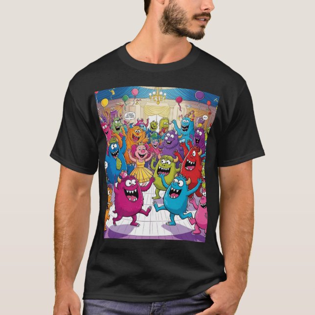Cute Monster T-Shirt: Celebrate fun with your new  T-Shirt (Front)