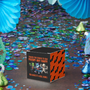 Cute Monsterrific Fright Day Halloween Party Favor Box