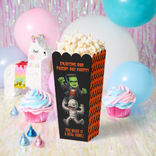 Cute Monsterrific Fright Day Halloween Party Favor Box