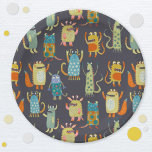Cute Monsters Paper Plate<br><div class="desc">A lots of little monsters,  perfect for a themed party,  or for Halloween.</div>
