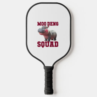 Cute MOO DENG SQUAD Baby Hippo Team Cheer Girls Te Pickleball Paddle