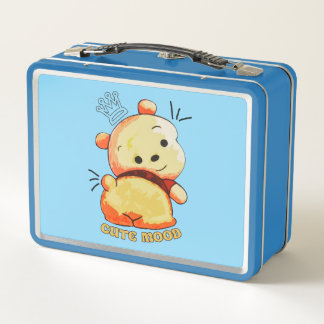 Cute Mood Cartoon Bear Metal Lunchbox